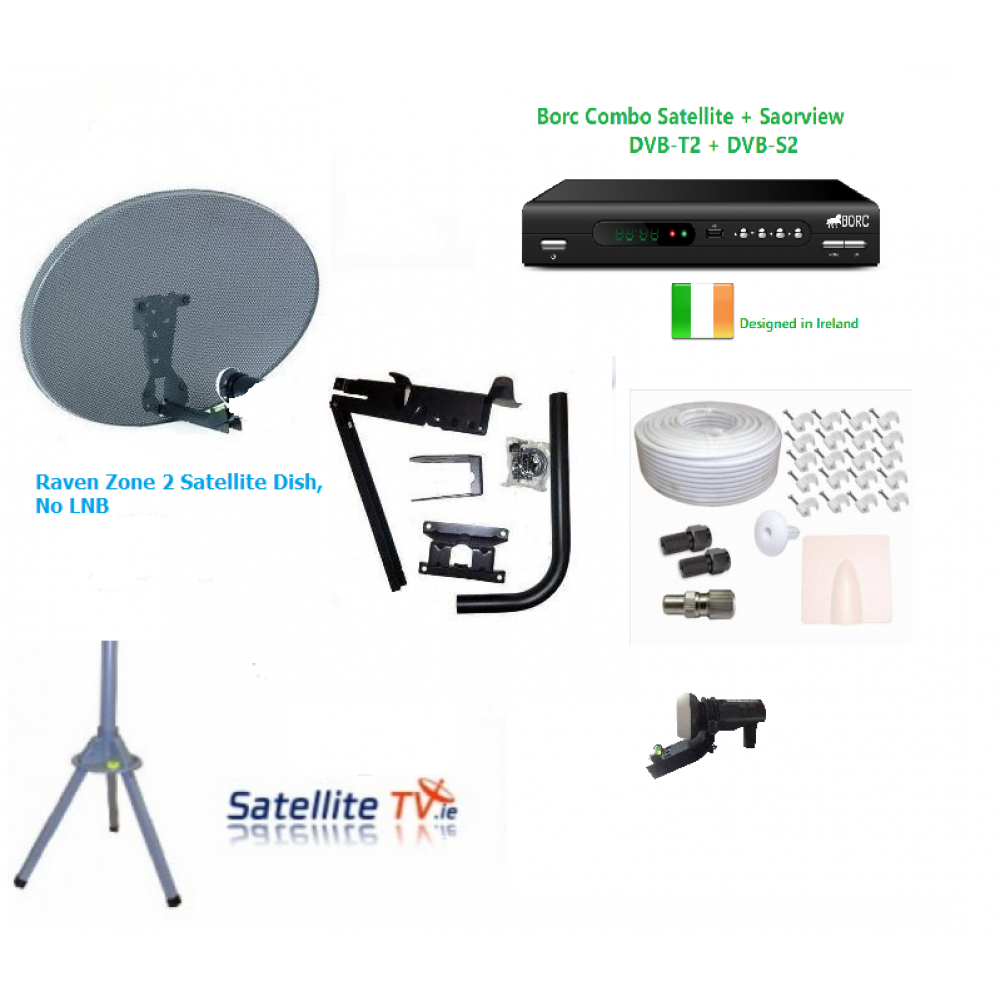 Caravan HD Satellite TV + Saorview TV DIY System Satellite TV Ireland